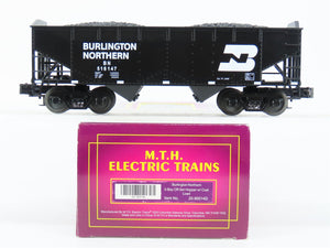 O Gauge 3-Rail MTH 20-90014D BN Burlington Northern 2-Bay Hopper #516147 w/ Load