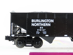 O Gauge 3-Rail MTH 20-90014D BN Burlington Northern 2-Bay Hopper #516147 w/ Load