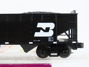 O Gauge 3-Rail MTH 20-90014D BN Burlington Northern 2-Bay Hopper #516147 w/ Load