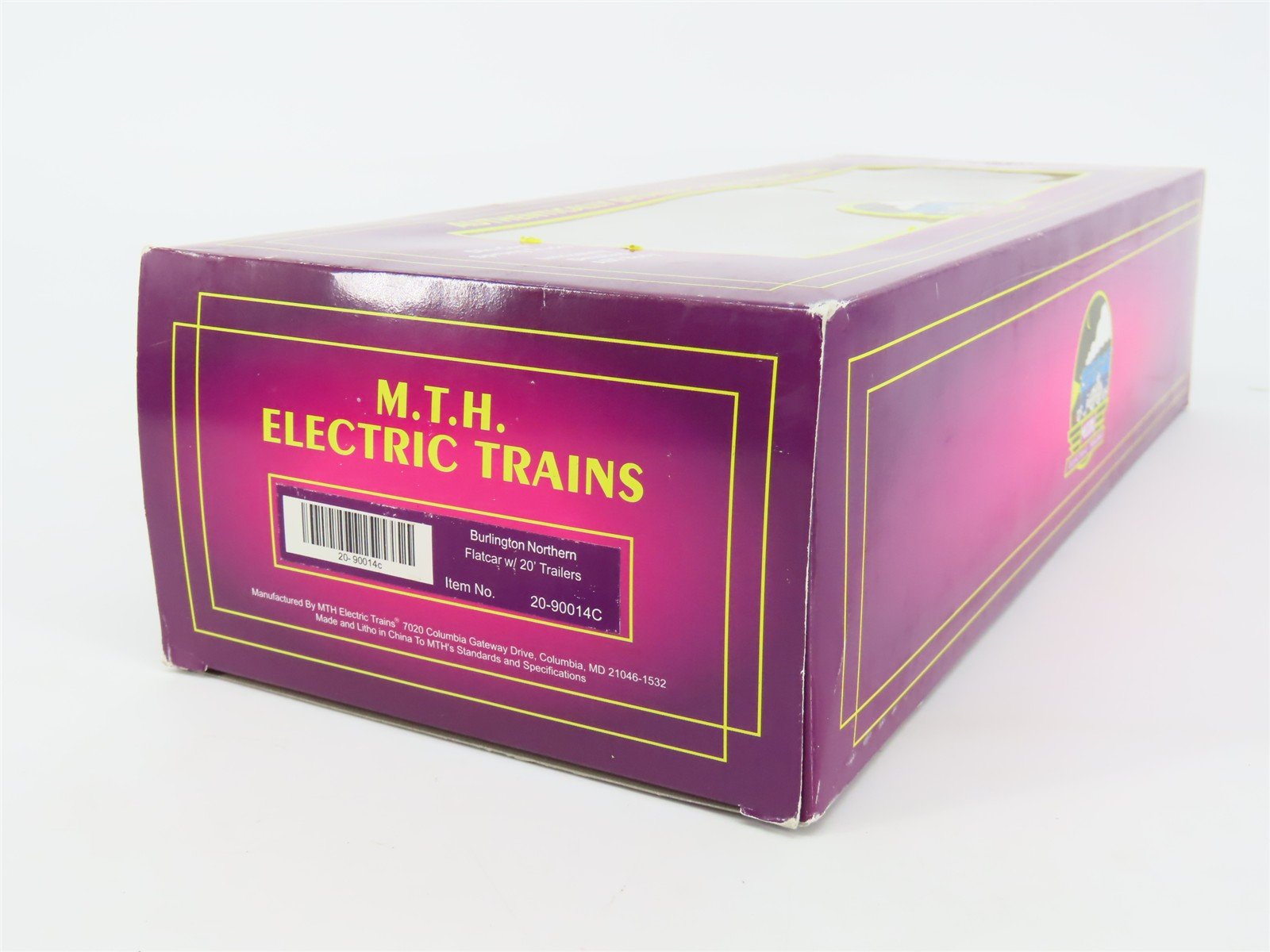 O Gauge 3-Rail MTH 20-90014C BN Burlington Northern Flat Car #961050 w/ Trailers