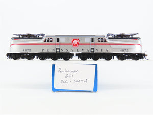 HO Scale Bachmann PRR Pennsylvania Silver GG1 Electric #4872 w/ DCC & Sound