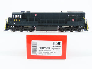 HO Rivarossi HR2535 PRR Pennsylvania GE U25C Ph IIIb Diesel #6519 w/ DCC & Sound