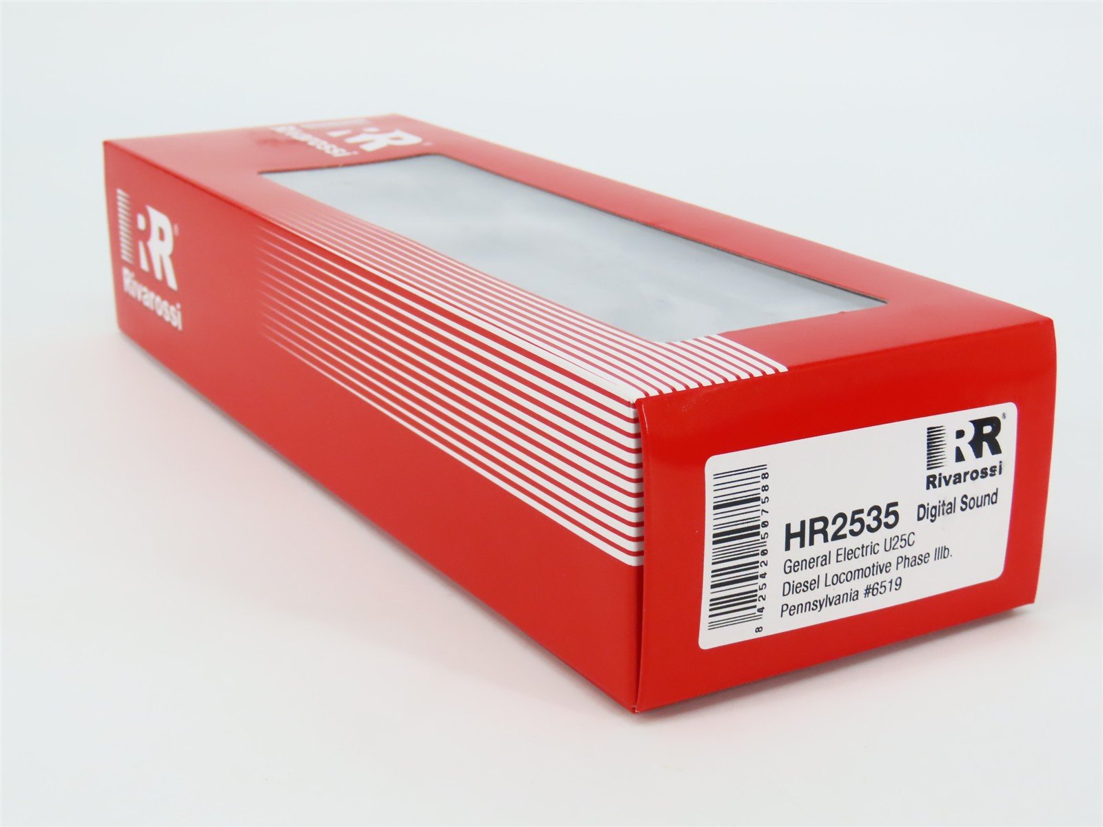 HO Rivarossi HR2535 PRR Pennsylvania GE U25C Ph IIIb Diesel #6519 w/ DCC & Sound