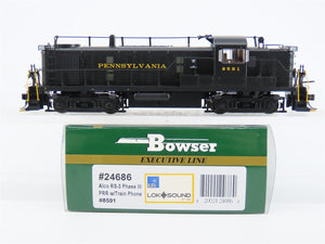 HO Bowser Executive 24686 PRR ALCO RS-3 Ph. III Diesel #8591 w/ DCC & Sound