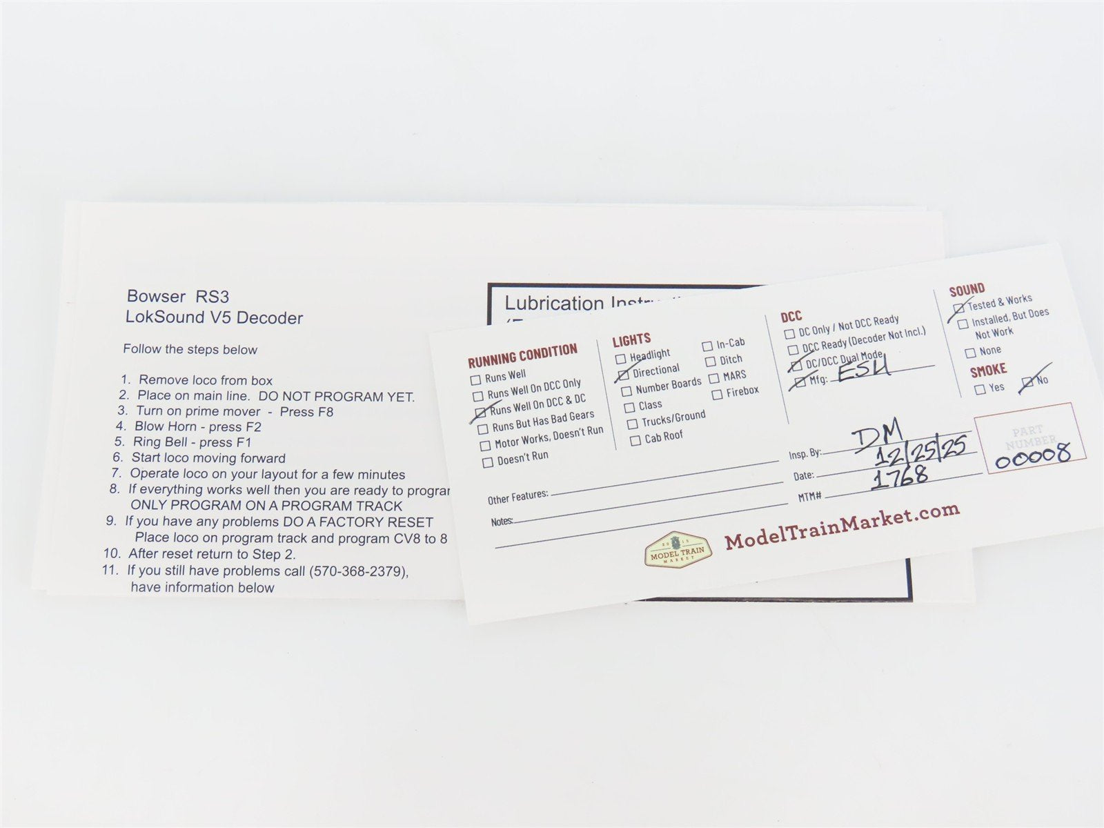 HO Bowser Executive 24686 PRR ALCO RS-3 Ph. III Diesel #8591 w/ DCC & Sound