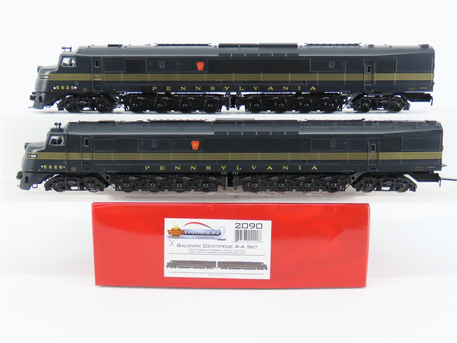 HO Broadway Limited BLI 2090 PRR Baldwin Centipede A/A Diesel Set - Paragon2