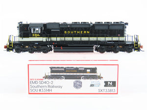 N Scaletrains SXT33813 SOU Southern EMD SD40-2 Diesel #3314 w/ DCC & Sound