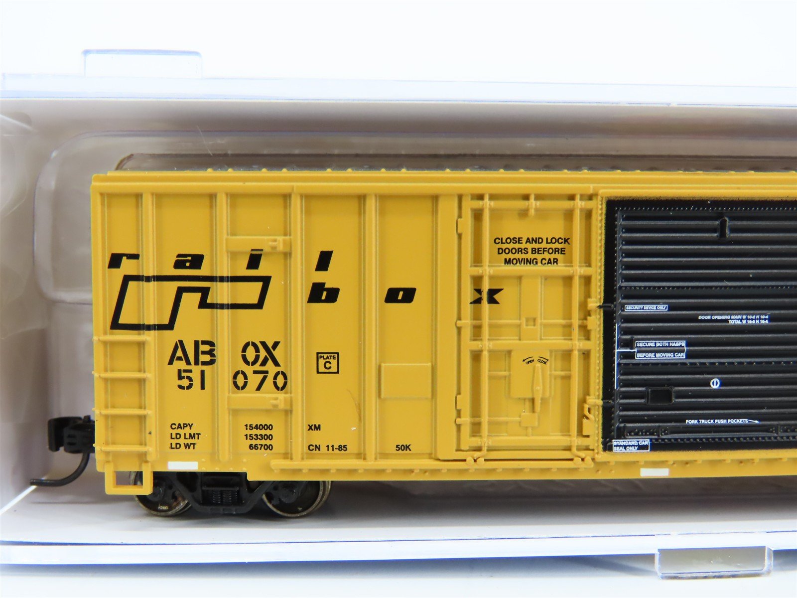N Scale Athearn ATH20085 ABOX Rail Box 50' Exterior Post Box Car #51070