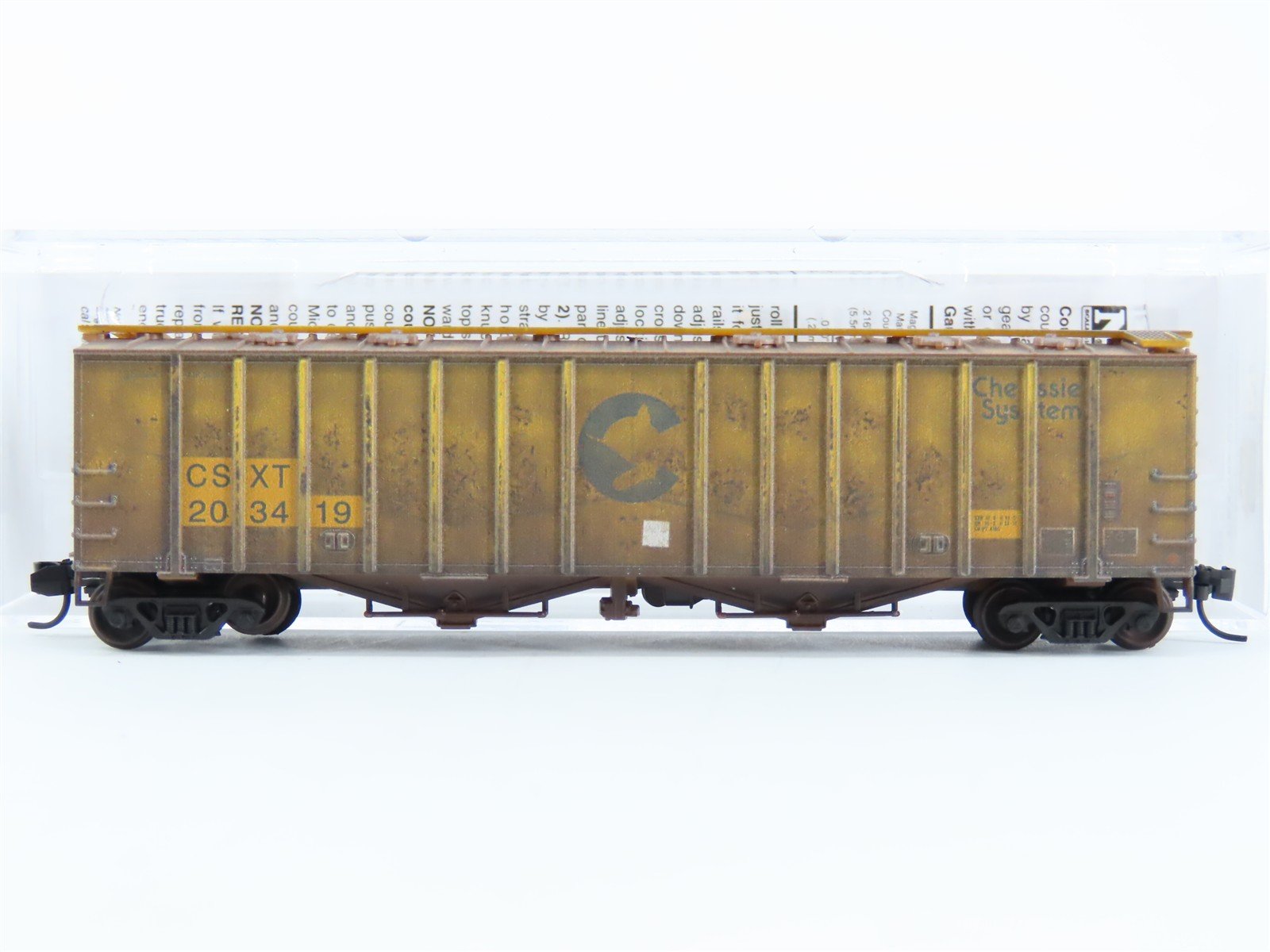 N Micro-Trains MTL 98305021 CSXT CSX/ex-Chessie 50' Airslide Hopper - Weathered