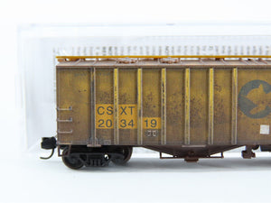 N Micro-Trains MTL 98305021 CSXT CSX/ex-Chessie 50' Airslide Hopper - Weathered