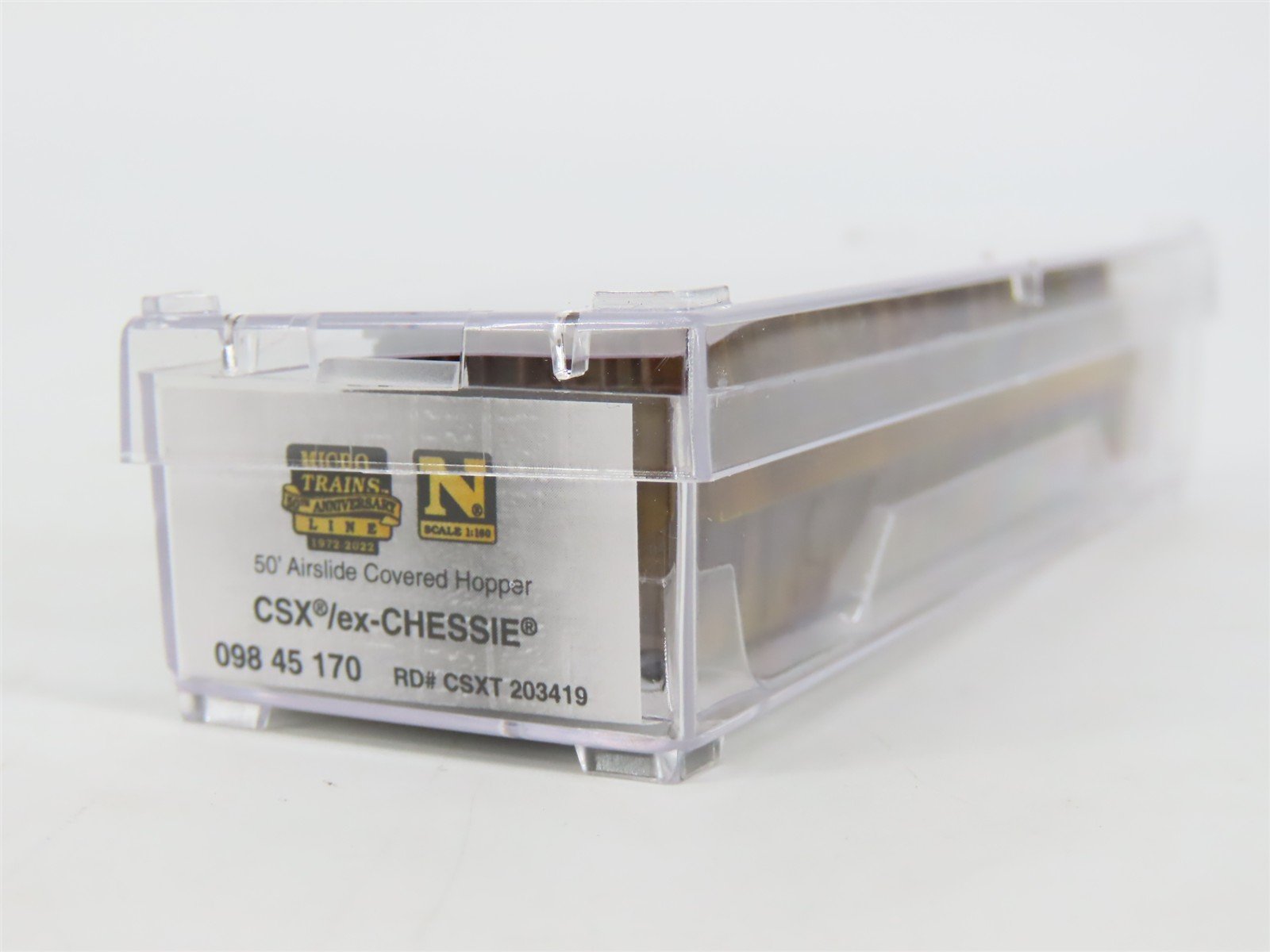N Micro-Trains MTL 98305021 CSXT CSX/ex-Chessie 50' Airslide Hopper - Weathered