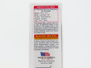 N Scale Micro-Trains MTL 07400160 PGE Pacific Great Eastern 40' Box Car #8002