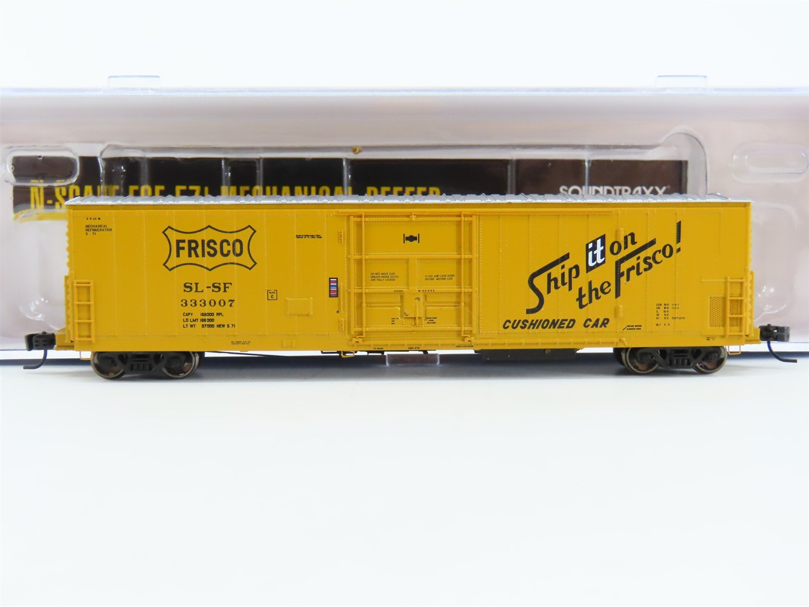 N Athearn 24714 SL-SF Ship It On The Frisco 57' Mech. Reefer #333007 w/ Sound