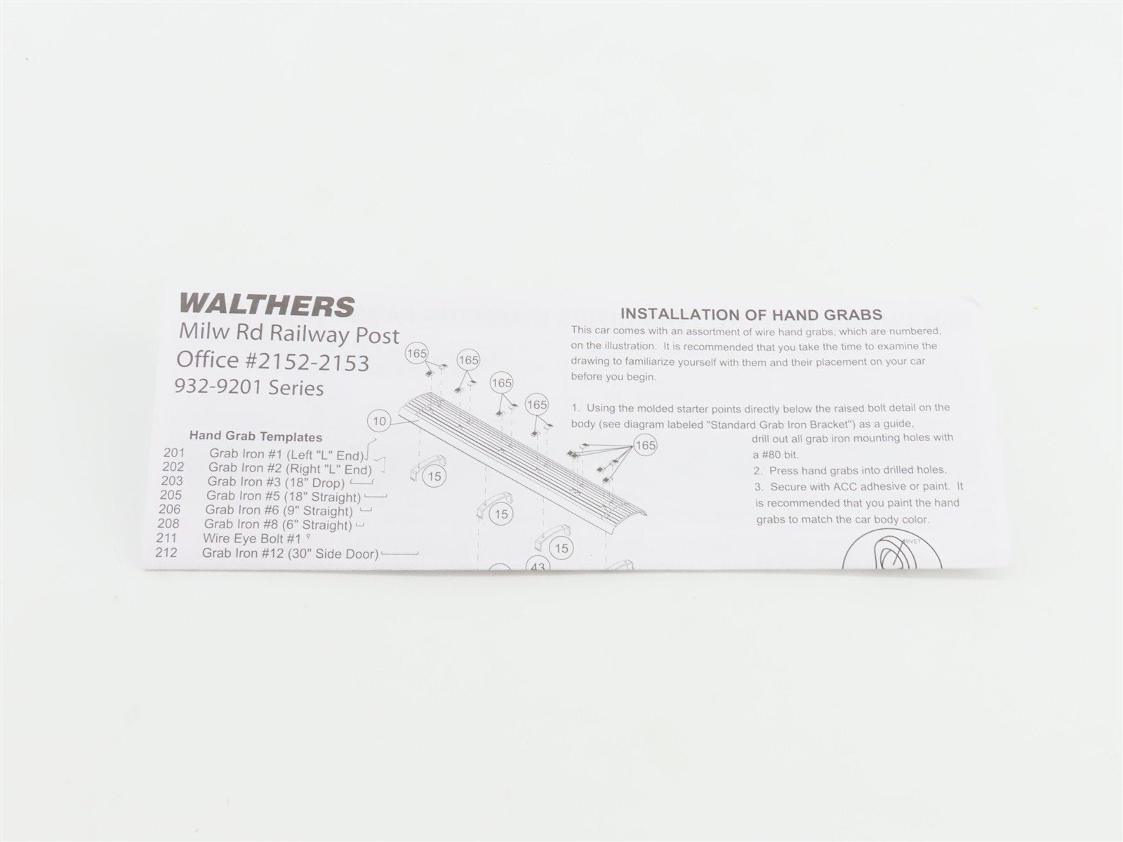 HO Walthers 932-9202 MILW Milwaukee 