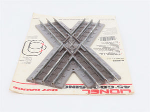 O27 Gauge 3-Rail Lionel 6-5023 45-Degree Crossing Track