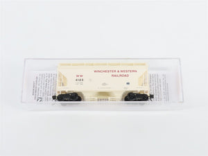 N Micro-Trains MTL 09200570 WW Winchester & Western 2-Bay Covered Hopper #4123