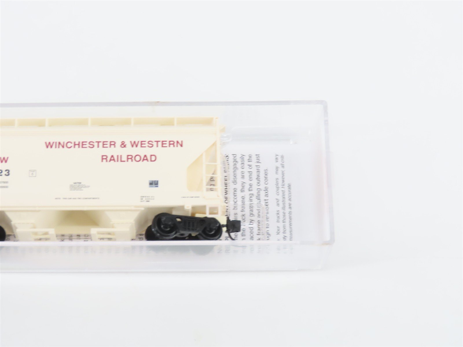 N Micro-Trains MTL 09200570 WW Winchester & Western 2-Bay Covered Hopper #4123