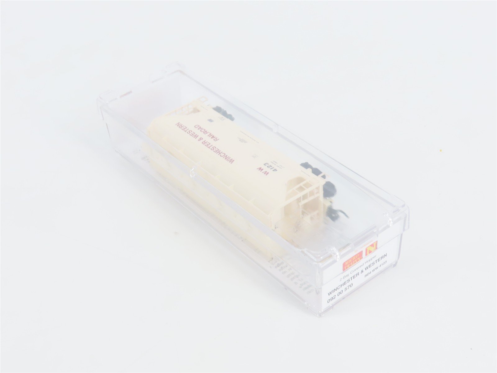 N Micro-Trains MTL 09200570 WW Winchester & Western 2-Bay Covered Hopper #4123