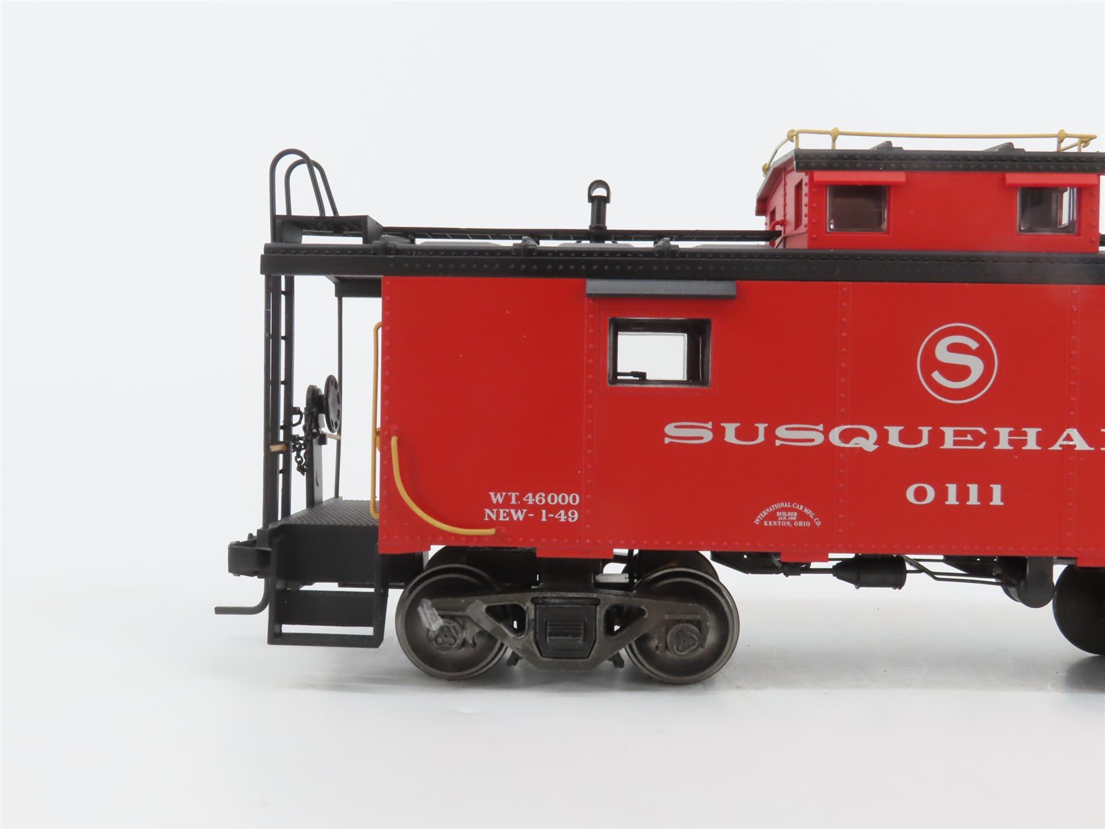 O Scale 2-Rail Atlas 7675-1 Susquehanna International NE-6 Caboose #0111