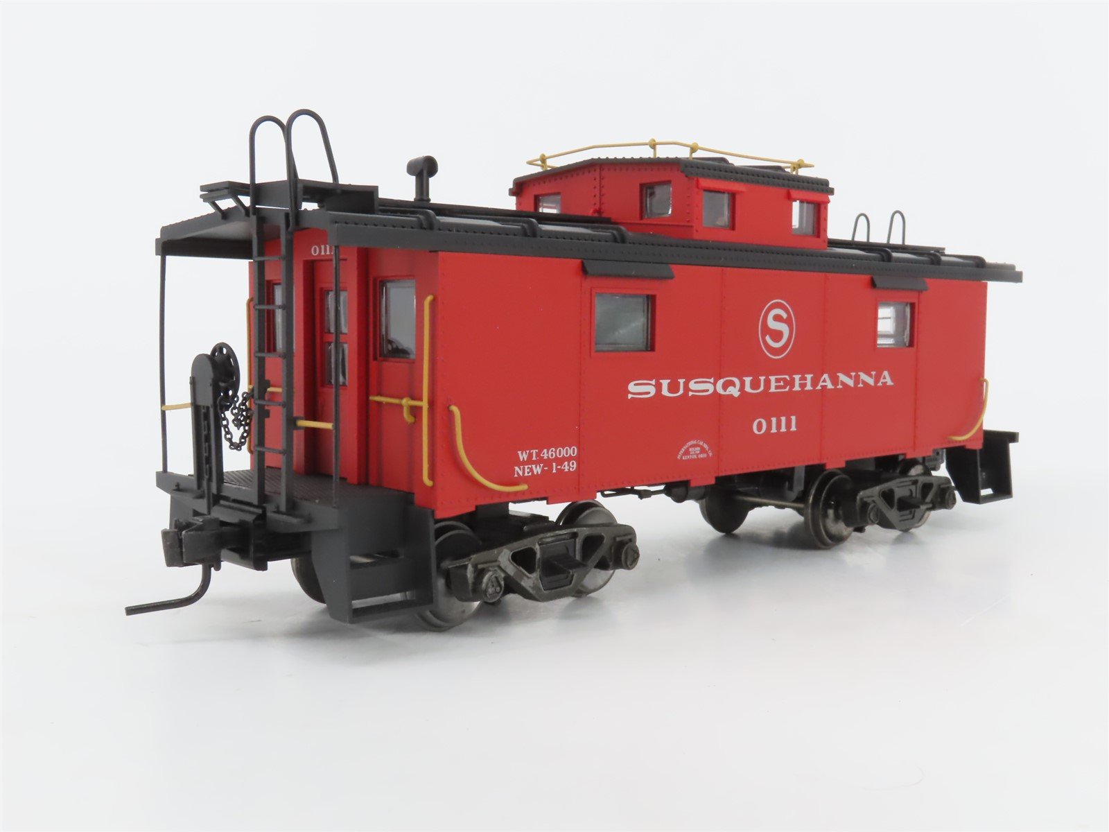 O Scale 2-Rail Atlas 7675-1 Susquehanna International NE-6 Caboose #0111