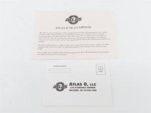 O Scale 2-Rail Atlas 7675-1 Susquehanna International NE-6 Caboose #0111