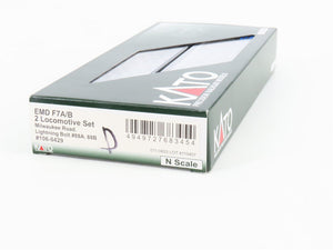 N Scale Kato 106-0429 MILW Milwaukee Road F7 A/B Diesel Locomotive Set