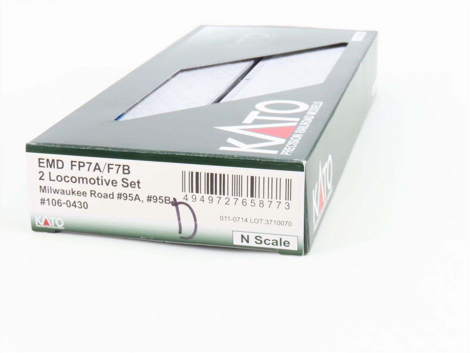 N Scale Kato 106-0430 MILW Milwaukee Road FP7 A/B Diesel Locomotive Set