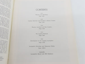 Allegheny Valley Logging Railroads by Walter C. Casler ©1978 SC Book No. 11