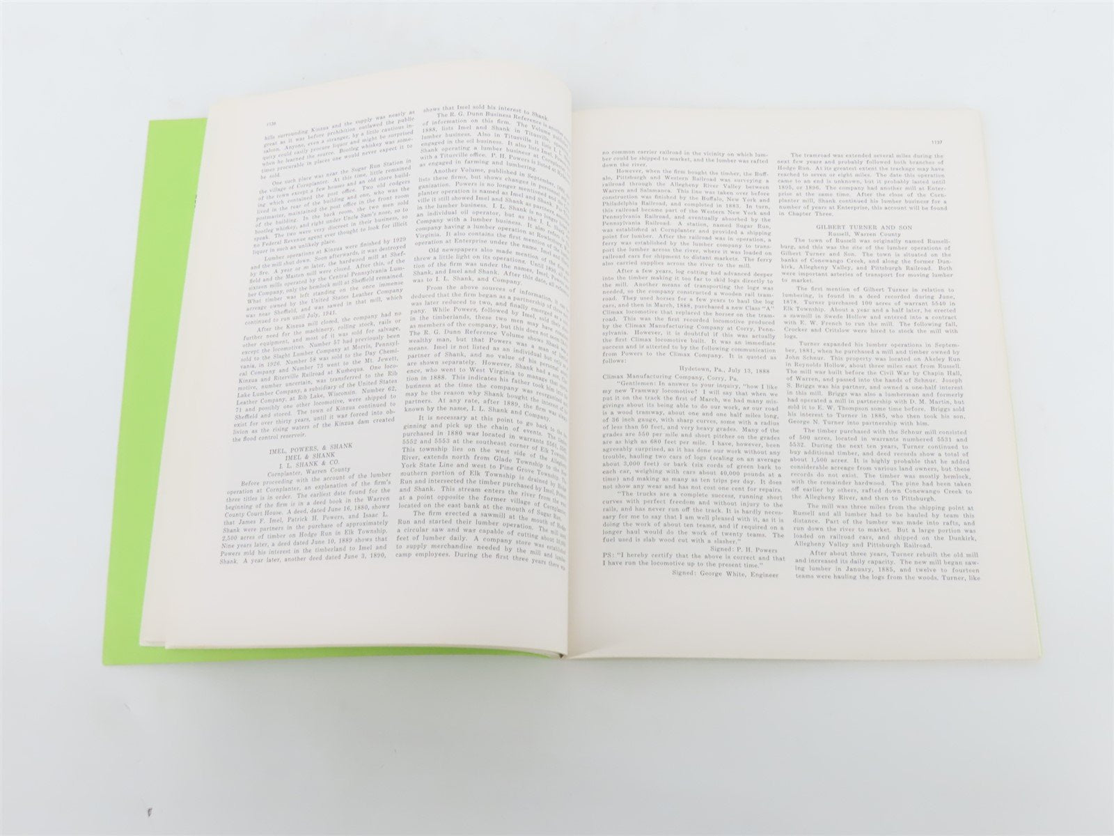 Allegheny Valley Logging Railroads by Walter C. Casler ©1978 SC Book No. 11