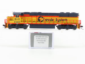 N Scale Atlas 40003934 B&O Chessie System SD50 Diesel Locomotive #8580