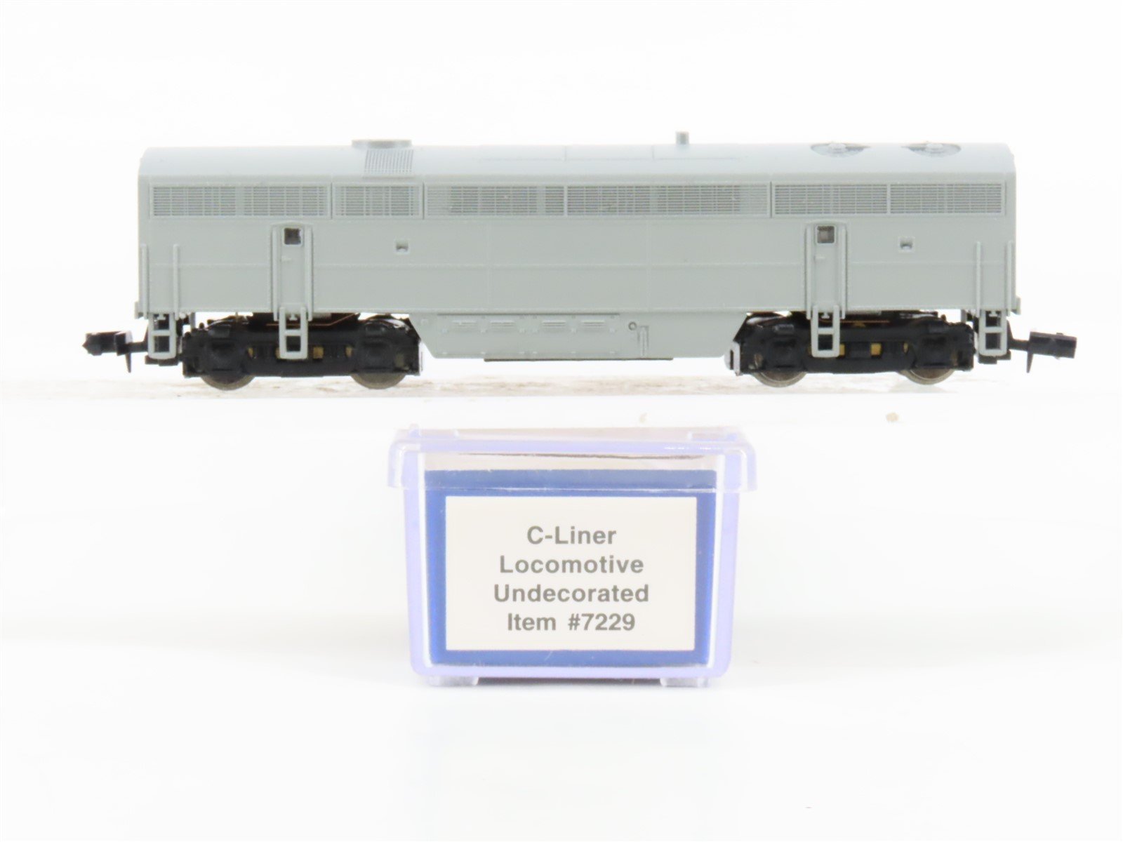 N Scale Life-Like 7229 Undecorated C-Liner B Unit Diesel Locomotive