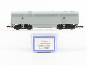 N Scale Life-Like 7229 Undecorated C-Liner B Unit Diesel Locomotive