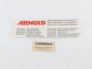 N Scale Arnold 5071 CN Canadian National S2 Diesel Locomotive #8132