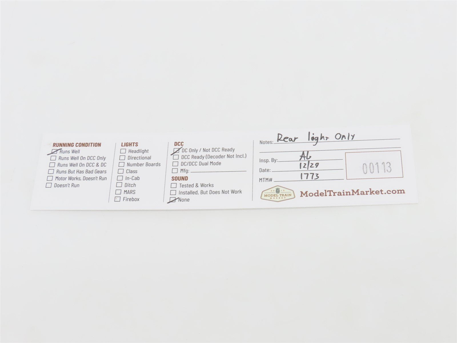 N Scale Atlas LC Lancaster & Chester SW1500 Diesel Locomotive #95 CUSTOM