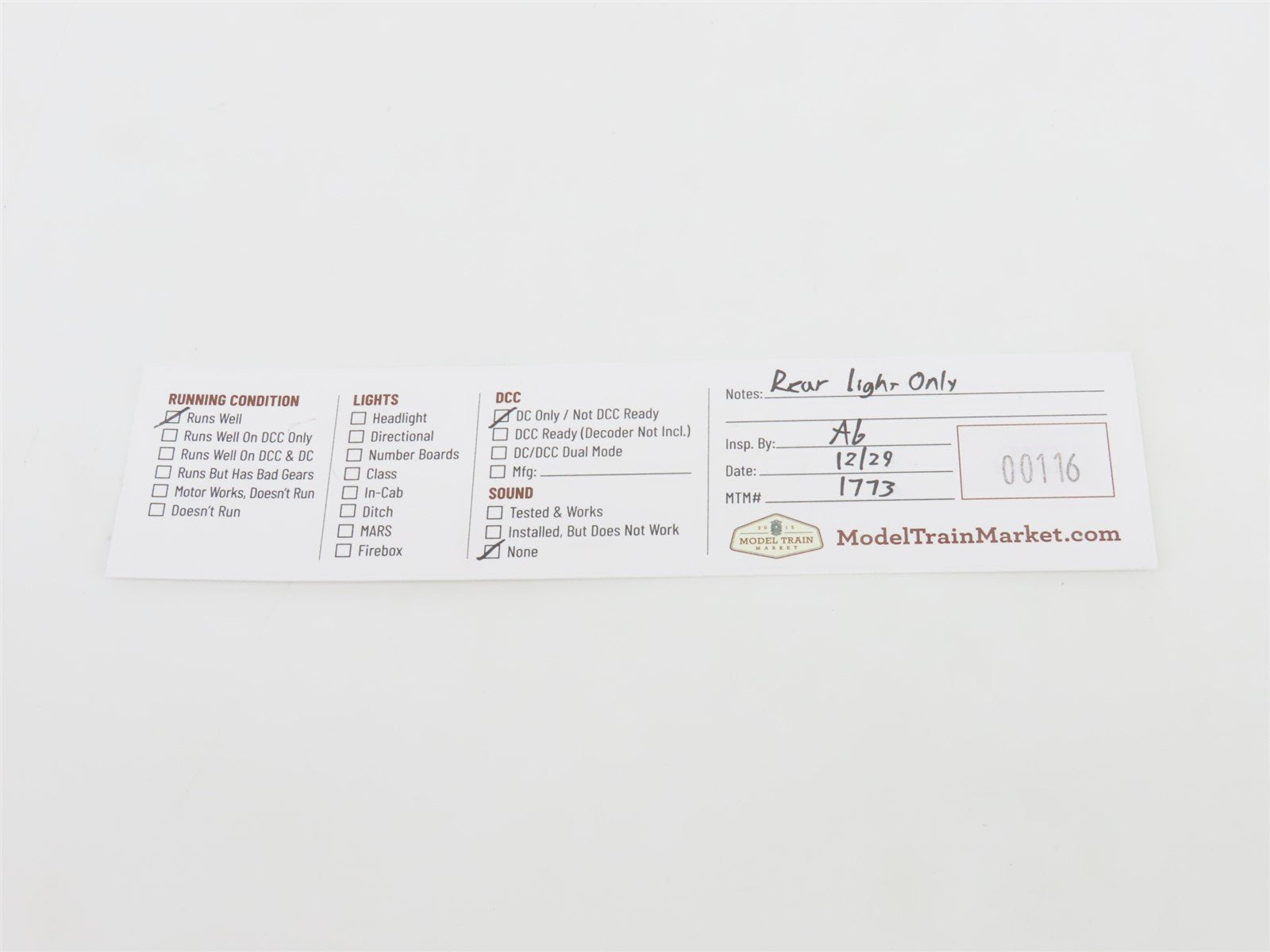 N Scale Atlas Akron Barberton Belt SW1500 Diesel Locomotive #1501 CUSTOM