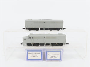 N Scale Life-Like 7431 Undecorated FA1/FB1 Diesel Locomotive Set