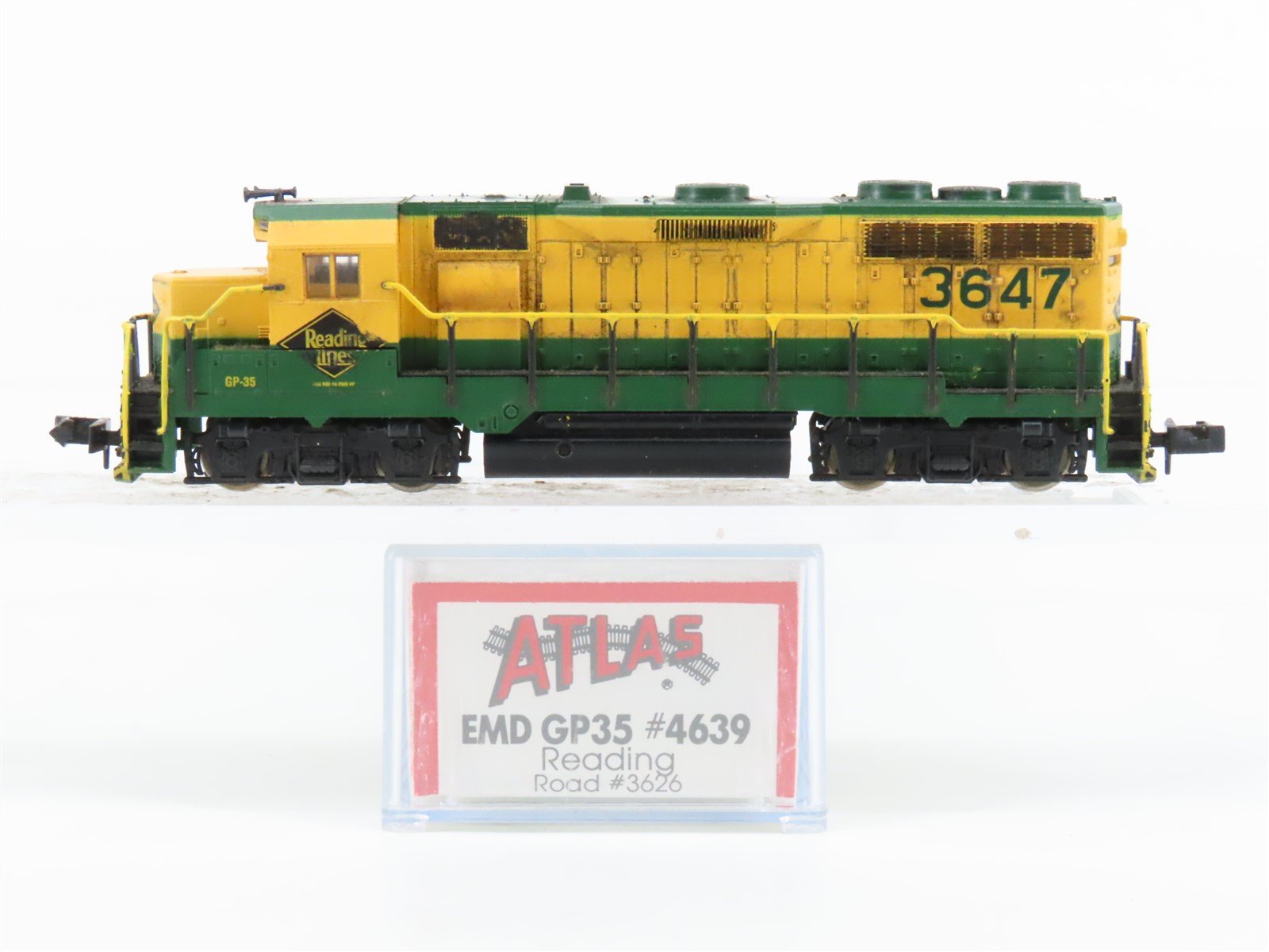 N Scale Atlas 4639 RDG Reading GP35 Diesel Locomotive #3647 CUSTOM