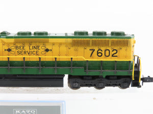 N Scale KATO 176-3115 RDG Reading Bee Line Service SD45 Diesel #7602 Weathered