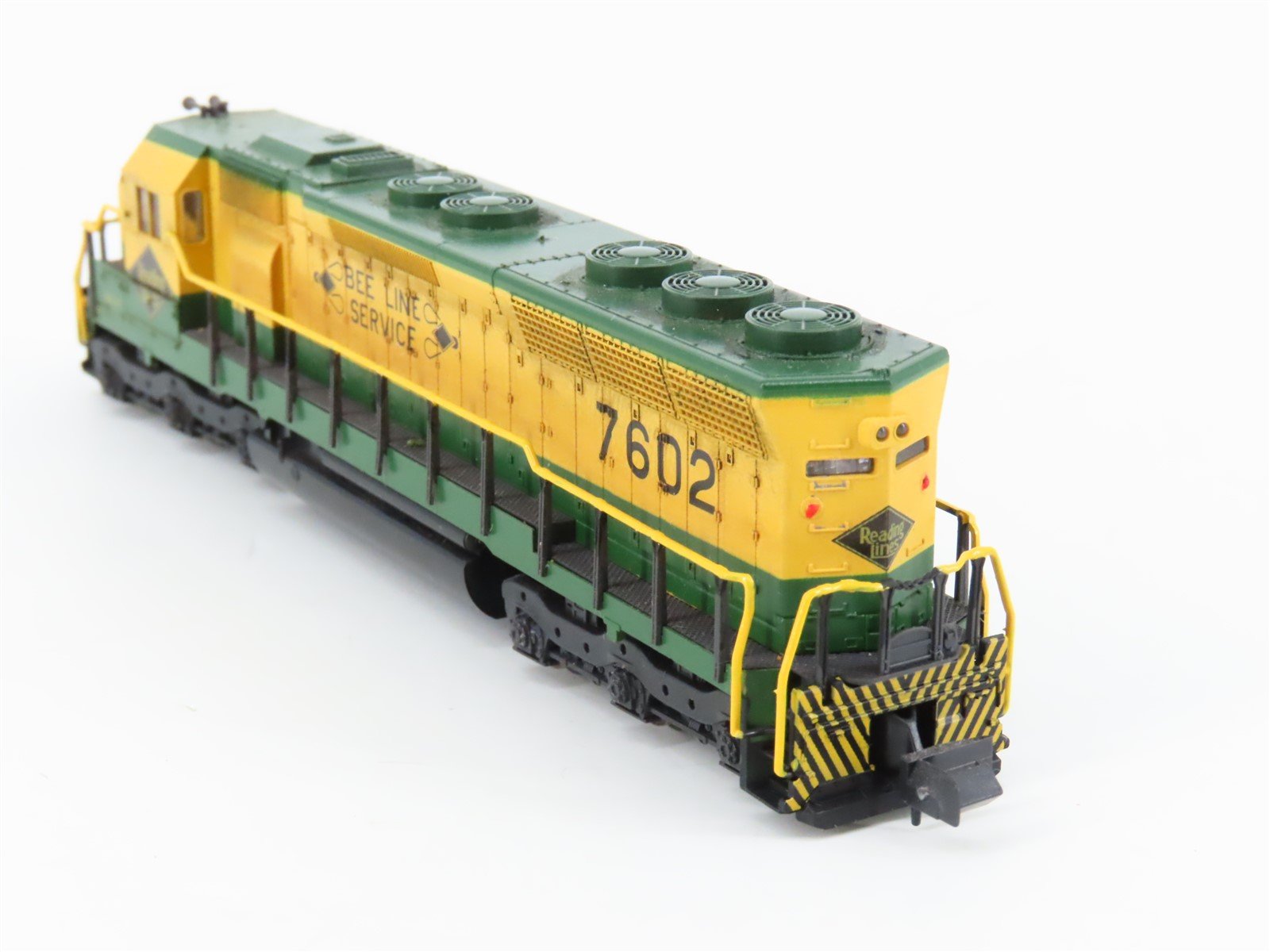 N Scale KATO 176-3115 RDG Reading Bee Line Service SD45 Diesel #7602 Weathered