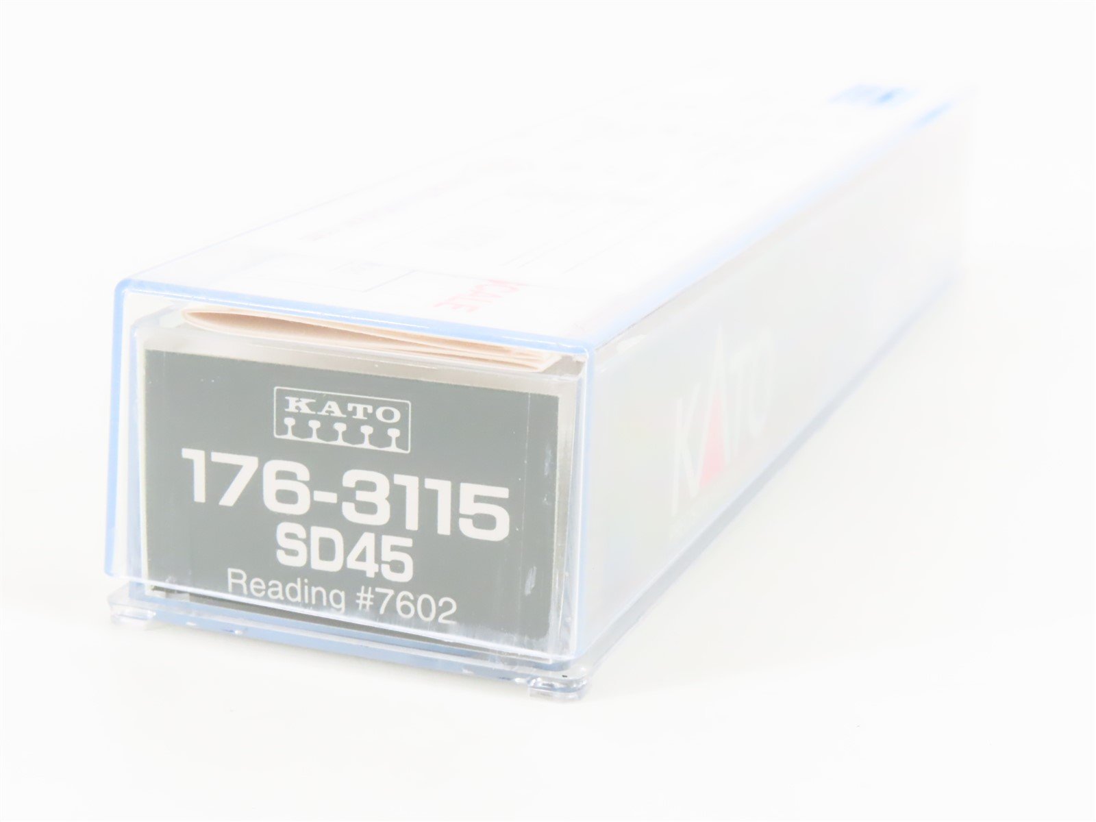 N Scale KATO 176-3115 RDG Reading Bee Line Service SD45 Diesel #7602 Weathered