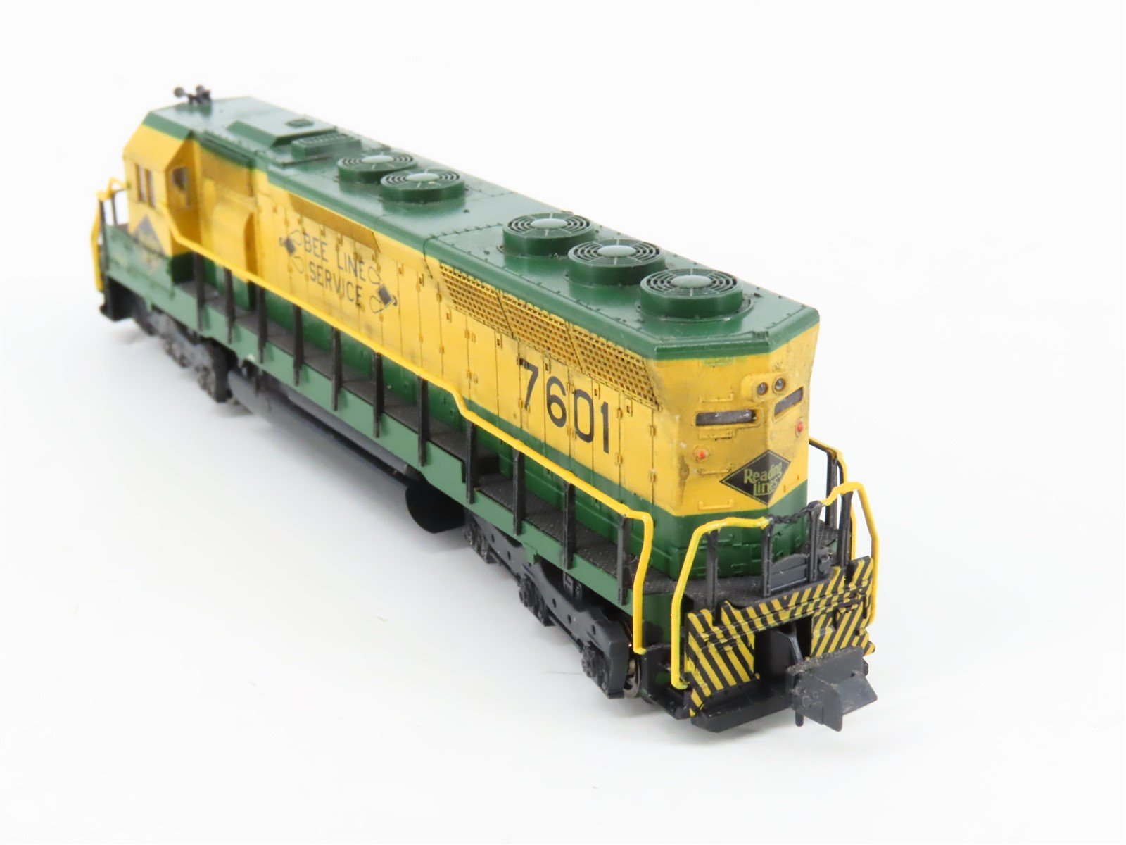 N Scale KATO 176-3114 RDG Reading Bee Line Service SD45 Diesel #7601 Weathered