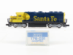 N Scale KATO 176-031 ATSF Santa Fe GP50 Diesel Locomotive #3849