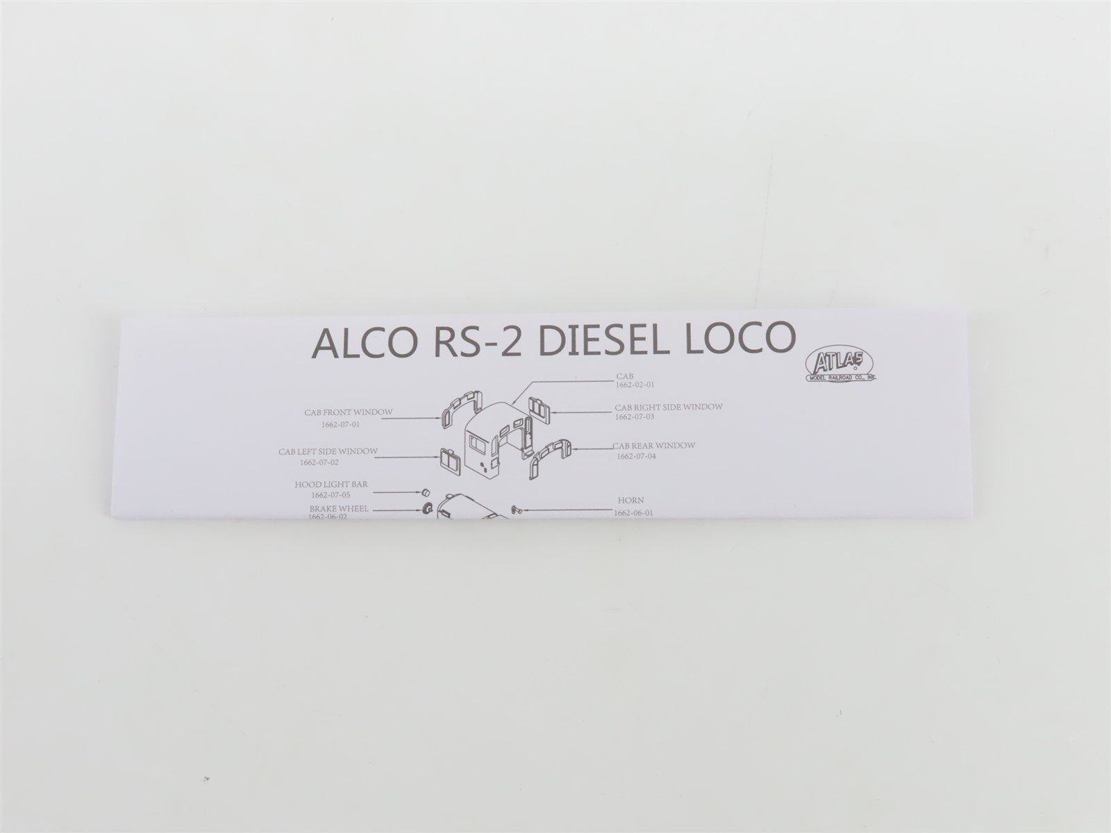 N Scale Atlas Master 40004600 Undecorated ALCO RS-2 Diesel - DCC Ready