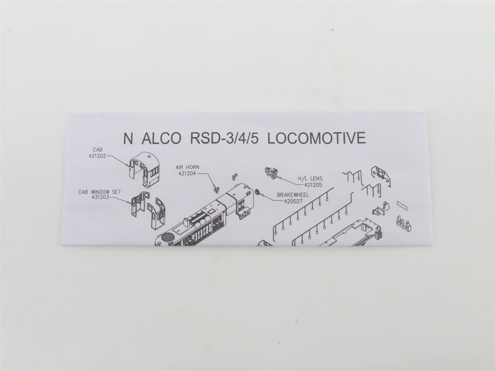 N Scale Atlas Classic Silver 40005474 Undecorated ALCO RS-3 Diesel - DCC Ready