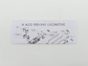 N Scale Atlas Classic Silver 40005474 Undecorated ALCO RS-3 Diesel - DCC Ready