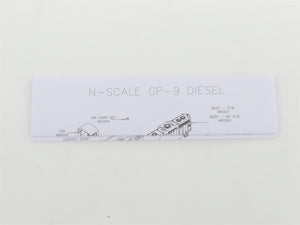 N Scale Atlas Master Line 40002223 Undecorated EMD GP9 Diesel - DCC Ready