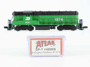N Scale Atlas 48008 BN Burlington Northern EMD GP7 Diesel Locomotive #1574