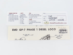 N Scale Atlas 48008 BN Burlington Northern EMD GP7 Diesel Locomotive #1574