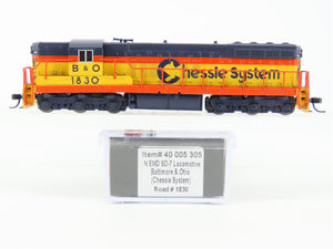 N Atlas Master Silver 40005305 B&O Chessie System SD7 Diesel #1830 - DCC Ready