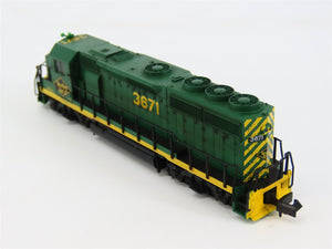 N Scale Atlas 48618 RDG Reading Lines EMD GP40-2 Diesel #3671 - Weathered